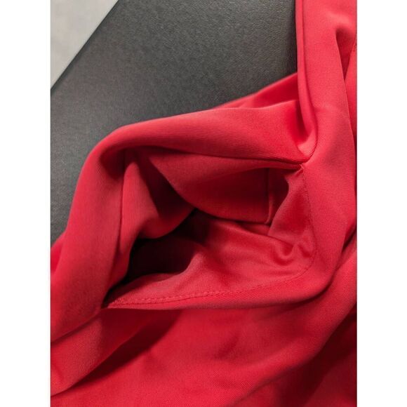 Calvin Klein Sleeveless High Collar Orange Dress Women's Size Medium - Picture 4 of 5